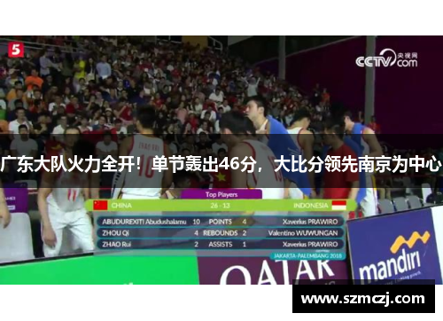 广东大队火力全开！单节轰出46分，大比分领先南京为中心